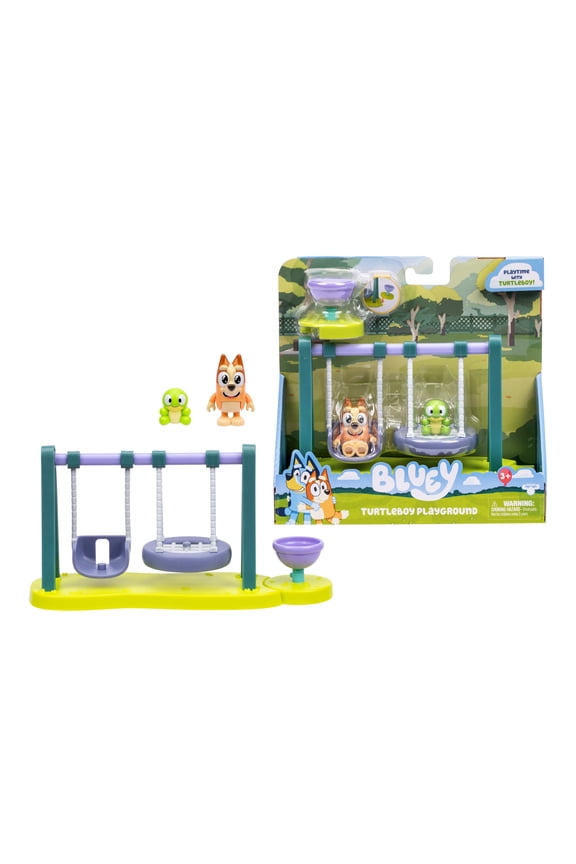 Mini Playsets, Turtleboy Playground Playset, Includes Bingo Figure and Turtleboy, Ages 3+