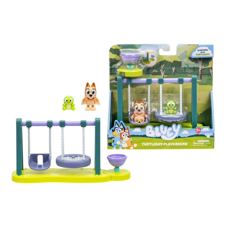 Bluey Mini Playsets, Turtleboy Playground Playset, Includes Bingo