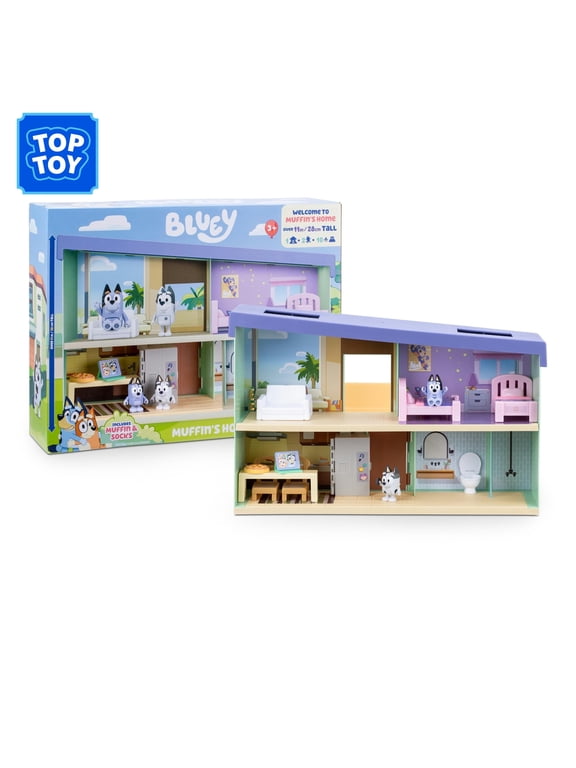 Muffins Home Playset with Over 11 inches Tall and 10 Accessories Including Exclusive Muffin and Socks Figures Ages 3+