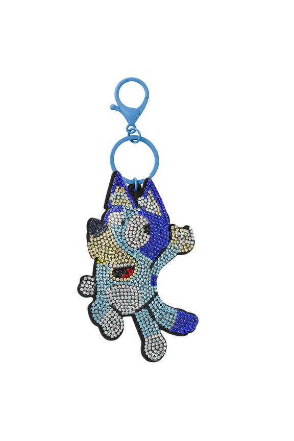 Liquid & Pave Crystal Heart Bag Charm with Lobster Clip