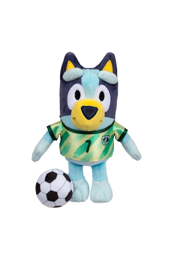 Soccer 9 inch Plush Toy, Comes with Soccer Jersey and Plush Ball. Ages 3+