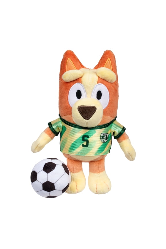 , Bingo Soccer 6.5 inch Plush Toy, Comes with Soccer Jersey and Plush Ball. Ages 3+