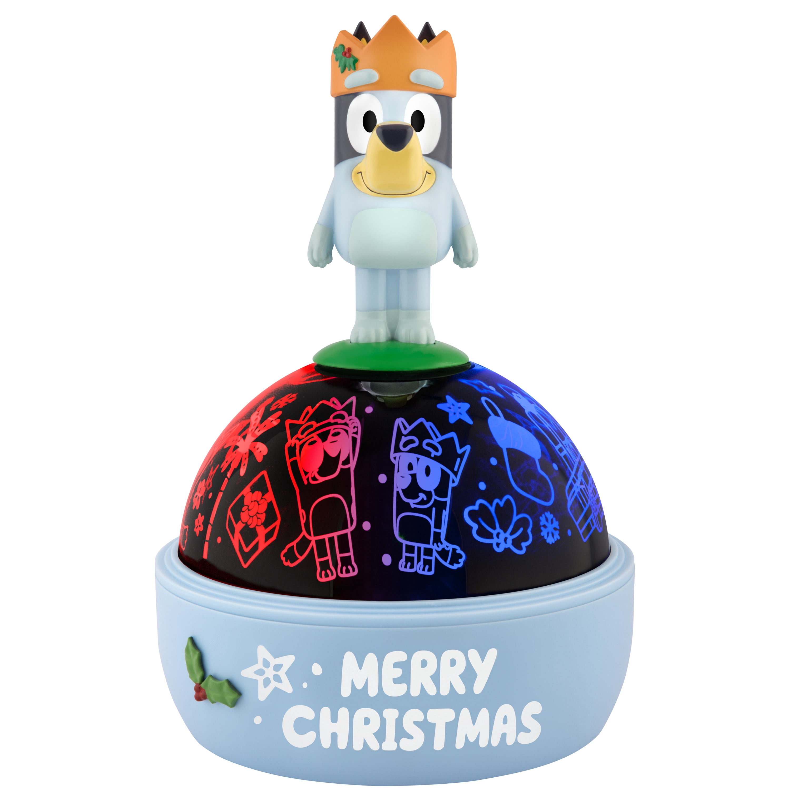 Christmas Lightshow Tabletop Shadow Lights Projector Light Bluey and Family BBC