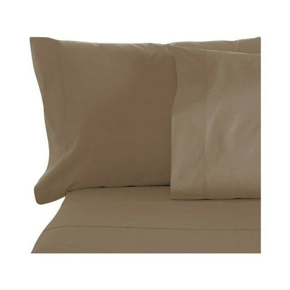 BLUFF CITY BEDDING 6 Piece 1800 Series Extra Soft 4 Pillowcases Sheet Deep Pocket Cool Taupe Twin XL, Twin