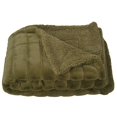 thumbnail image 1 of BLUFF CITY BEDDING Super Soft Sherpa Blanket Fleece Lightweight Cozy Couch Bed Blanket Olive, 1 of 5