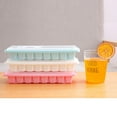 thumbnail image 1 of BLUKIDS 16 Ice Cube Tray with Lid and Bin, Ice Trays for Freezer, Easy Ice Pop Out Ice Cube Trays for Freezer with Cover, Stackable Storage Compact Ice Bucket for Popsicles(Pink), 1 of 4