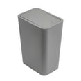 thumbnail image 1 of Blukids Small Bathroom Trash Can with Soft Close Lid, Slim Step Pedal Wastebasket for Toilet, Bedroom, Gray, 1 of 9