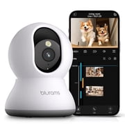 BLURAMS PET CAMERA 2K 360  DOG CAMERA WITH PHONE APP PTZ INDOOR A31 - WHITE