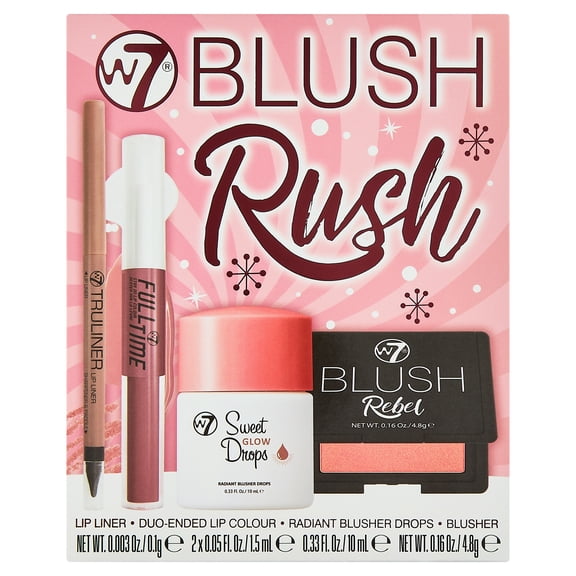 W7 Blush Rush Set, 4 Pieces
