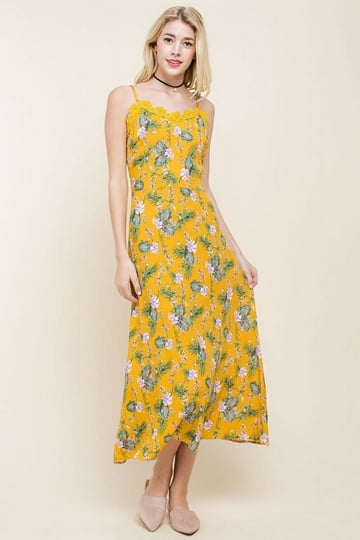 knee length dresses for ladies Entro Maxi Tie Dress – River Outfitters of Texas main image 1