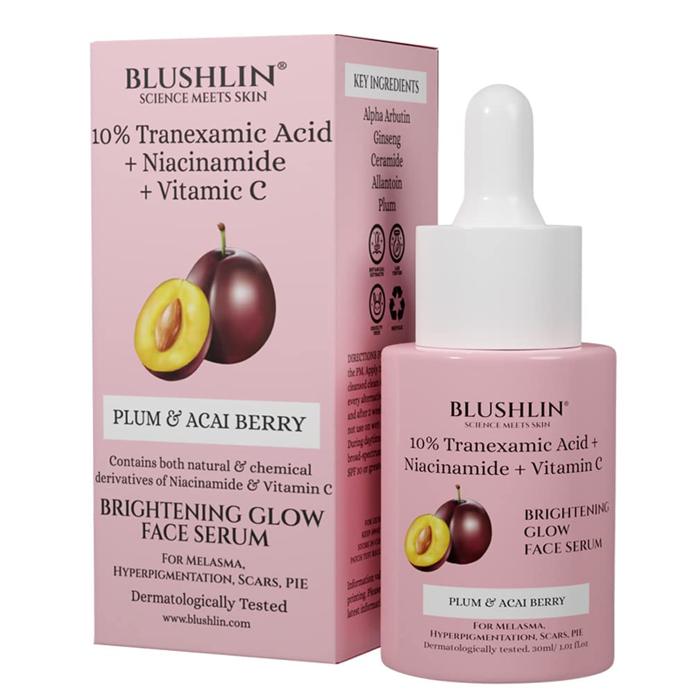 BLUSHLIN 10 Tranexamic Acid Serum for Glowing Skin & Brightening with