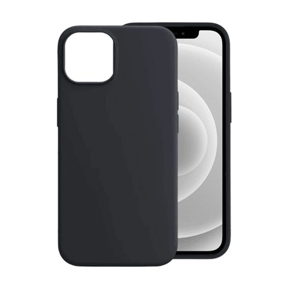 BLUUMTEK for iPhone 12 Mini Case Black, Silicone Phone Protection Cover for iPhone 12 Mini
