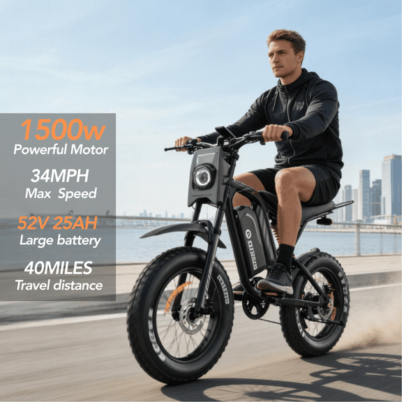 BLUVALL R700 Electric Mountain Bike 20 Inch Dual Mode 55KMh Long Range Adults