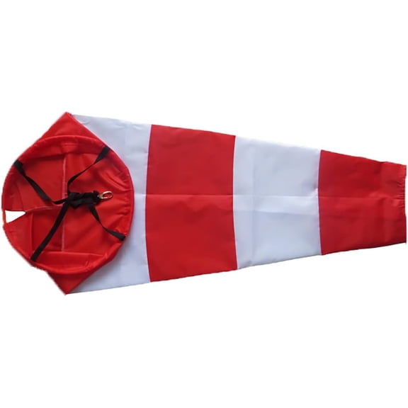 BLUVLY Windsock, Thickened Waterproof Wind Direction Bag Wind Measurement Weather Vane, 80cm/100cm/150cm/200cm Rip-Stop Oxford Cloth Warning Flag (Size : 100cm)