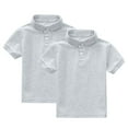 thumbnail image 1 of BLVB 2pack Toddler Baby Kids Boy Girl Solid Color Casual Short Sleeve Shirt Pullover Tops Cute Shirts 1-13T, 1 of 7