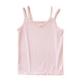thumbnail image 1 of BLVB 3-14 Years Little Girls Camisole Soft Spaghetti Strap Cami Kids Breathable Undershirts Cotton Tank Top, 1 of 7