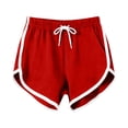 thumbnail image 1 of BLVB 3 Pack Womens Summer Shorts Drawstring High Waist Athletic Gym Sports Dance Shorts for Yoga Lounge Running with Pockets, 1 of 7