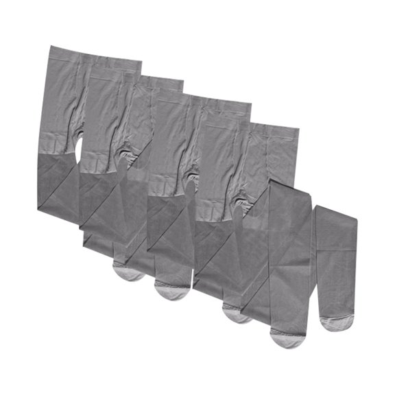 BLVB 4 Pairs Women's Opaque Tights Ultra Thin High Waist Pantyhose Thigh High Stockings for Ladies