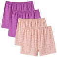 thumbnail image 1 of BLVB 4PC Cotton Underwear for Women High Waisted Panties Pajama Shorts Boyshort Soft Stretch Boxer Briefs Sleepwear, 1 of 6
