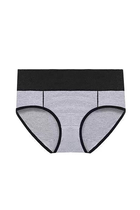 5 Pack Women's High Waist Cotton Underwear Soft Brief Panties Breathable Full Coverage Ladies Underwear