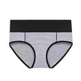 thumbnail image 1 of BLVB 5 Pack Women's High Waist Cotton Underwear Soft Brief Panties Breathable Full Coverage Ladies Underwear, 1 of 7