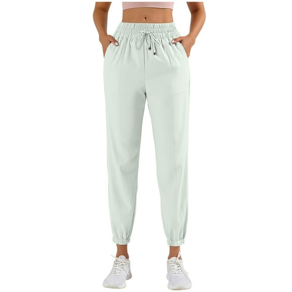 BLVB Athletic Joggers for Women Casual Loose Workout Sports Running Sweatpants Drawstring Waist Pockets Trousers