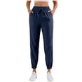 thumbnail image 1 of BLVB Athletic Joggers for Women Casual Loose Workout Sports Running Sweatpants Drawstring Waist Pockets Trousers, 1 of 6