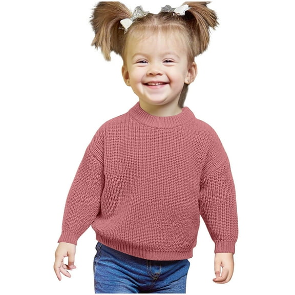 BLVB Baby Girl Boy Knit Sweater Blouse Pullover Sweatshirt Warm Crewneck Long Sleeve Tops for Newborn Infant Toddler