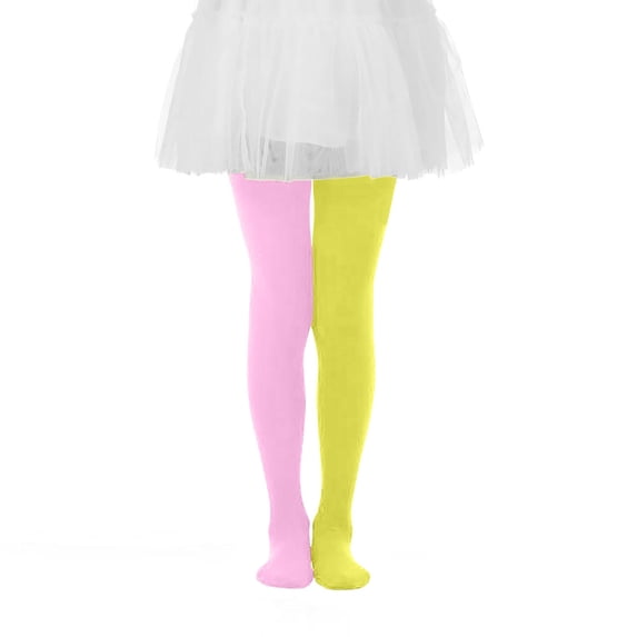 BLVB Ballet Tights for Toddler Girls Kids Dance Stockings Soft Footed Tights 2-8 Years