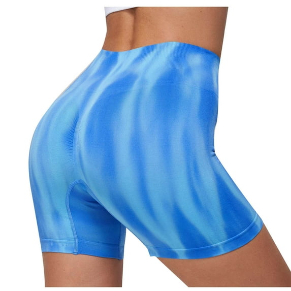 BLVB Biker Shorts for Women - High Waist Stretch Workout Shorts for Yoga Exercise Running Athletic Gym