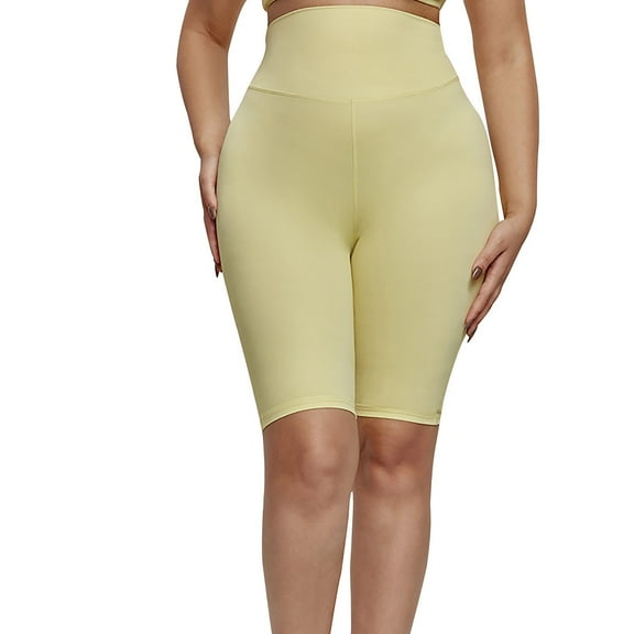 BLVB Biker Yoga Shorts for Women High Waisted Athletic Running Workout Shorts Stretch Gym Clothes