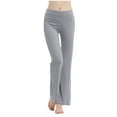 thumbnail image 1 of BLVB Bootcut Yoga Pants for Women High Waisted Workout Flare Running Dance Pants Long Stretchy Bootleg Work Trousers, 1 of 6