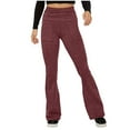 thumbnail image 1 of BLVB Bootcut Yoga Pants with Pockets Flare Leggings for Women High Waisted Casual Stretch Workout Pants, 1 of 7