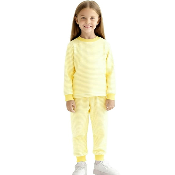 BLVB Boys Girls Clothes 2 Piece Fall Outfits Long Sleeve Shirt and Pants Set Underwear Pajama Sets for Newborn Toddler Kids