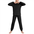 thumbnail image 1 of BLVB Boys Girls Fall Clothes Set Long Sleeve Tops T-Shirt and Jogger Pants Casual Outfits Loungewear for 5-14 Years Kids, 1 of 7