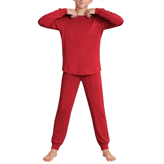 BLVB Boys Girls Fall Clothes Set Long Sleeve Tops T-Shirt and Jogger Pants Casual Outfits Loungewear for 5-14 Years Kids