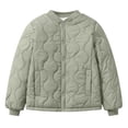 thumbnail image 1 of BLVB Boys Girls Padded Jacket Kids Warm Quilted Coat Lightweight Button down Outerwear Fall Winter Clothes(Green,9-10 Years), 1 of 7