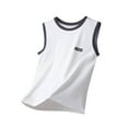 thumbnail image 1 of BLVB Boys Girls Summer Clothes Sleeveless Undershirt Tank Top Soft Cotton Tee Shirts for Boys and Girls 2-17 Years, 1 of 6