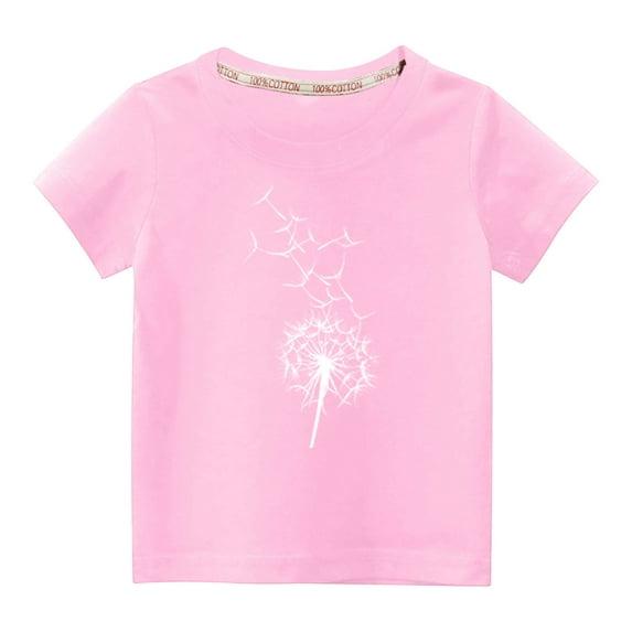 BLVB Boys Girls Summer T-Shirts Crew Neck Short Sleeve Casual Tops Toddler Kids Comfy Cotton Tees Outfits