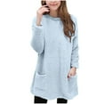 thumbnail image 1 of BLVB Boys Girls Winter Sherpa Fleece Fuzzy Sweatshirt Casual Loose Cozy Sweaters Pullover with Pockets 5-15 Years, 1 of 7