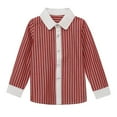thumbnail image 1 of BLVB Boys Long Sleeve Button down Shirt - Collared Uniform Toddler Kids Dress Shirt Button up Shirt for Boys, 1 of 5