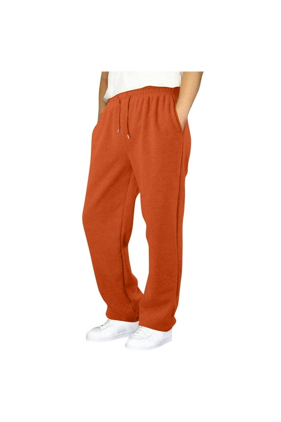 Boys Sweatpants Wide Leg Boys Athletic Drawstring Joggers Pants Kids Sweatpants Open Bottom Pants for Teen