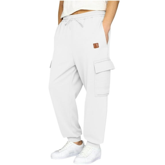 BLVB Boys Sweatpants Workout Joggers Elastic Drawstring Cargo Pants for Kids Performance Athletic Pants with Pockets