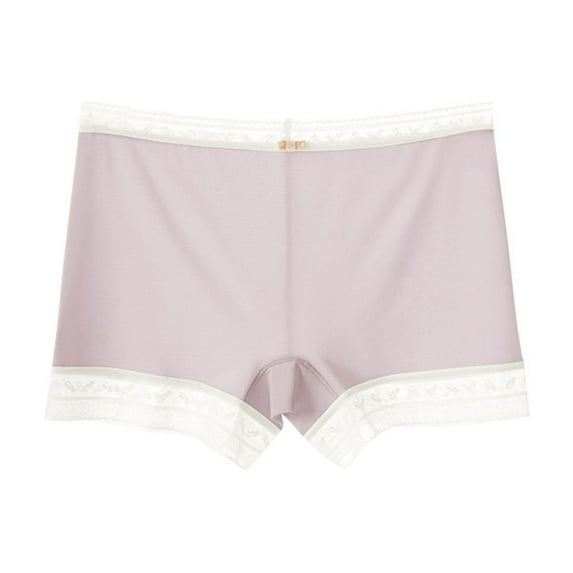 BLVB Boyshorts Panties for Women High Waist Lace Under Shorts Ice Silk Underwear Boxer Briefs Slip Shorts for Under Dresses
