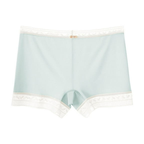 BLVB Boyshorts Panties for Women High Waist Lace Under Shorts Ice Silk Underwear Boxer Briefs Slip Shorts for Under Dresses