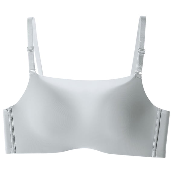 BLVB Bras for Women Comfort Soft Support Seamless Bra Smooth Bralette Wireless Everyday Bras for Women Gray