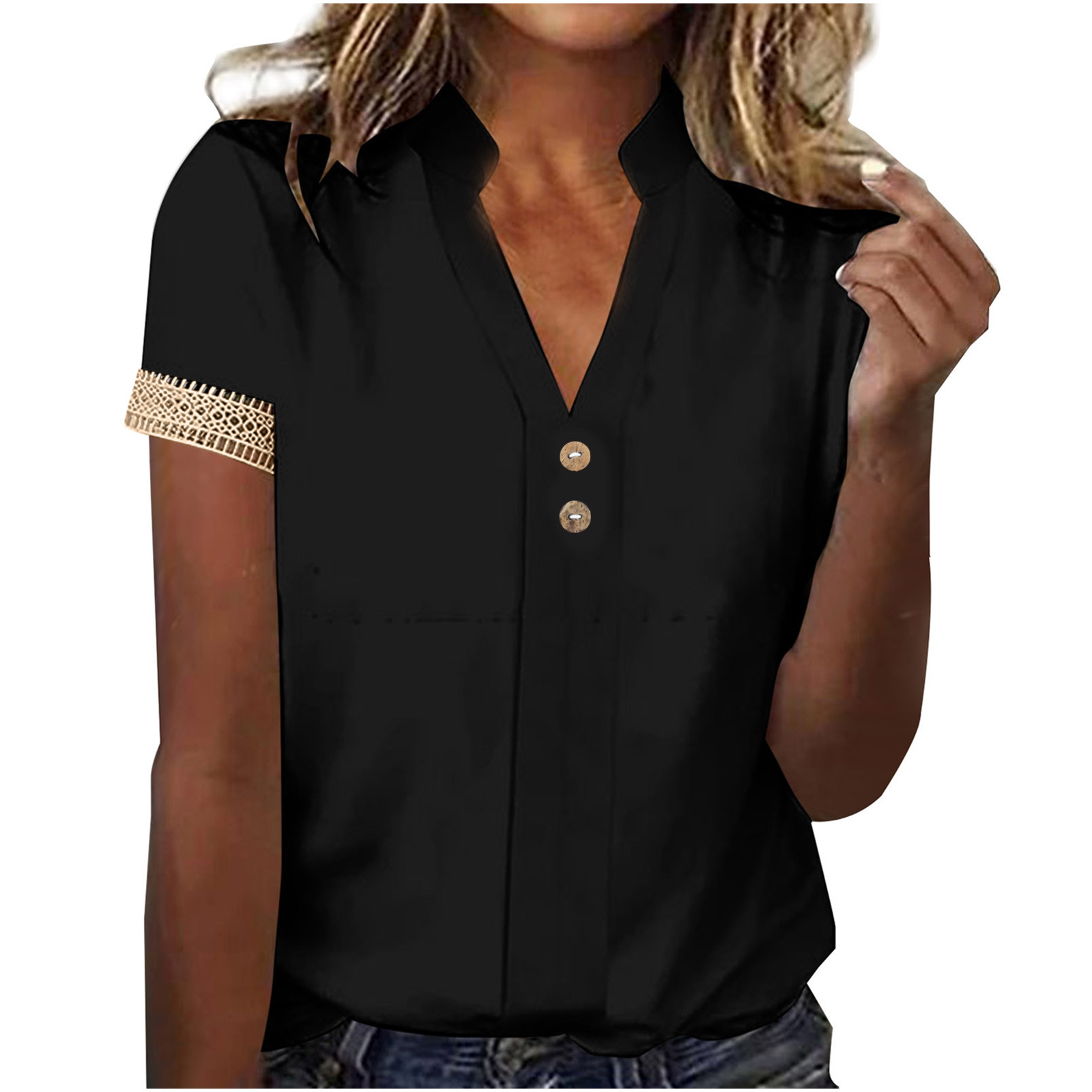 Blouse Femme Manches Longues Charter Club - Taille PS (Petite) - Neuve Avec étiquette - Ivoire Rayé