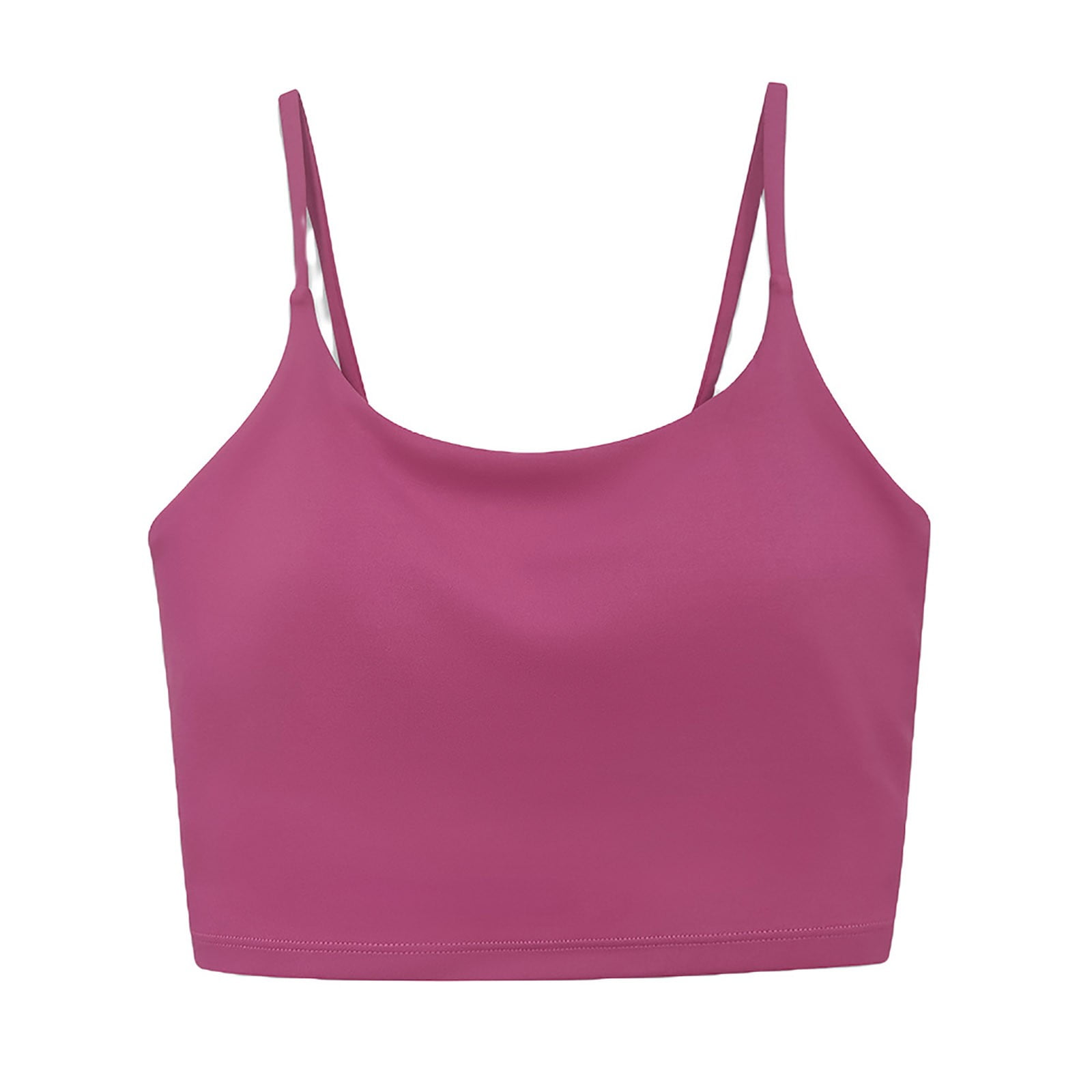 BLVB Cami Sports Bra Tank Tops for Women Spaghetti Straps Workout Yoga