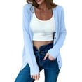 thumbnail image 1 of BLVB Cardigan Sweater for Women Lightweight Button down Soft Knit Tops Solid Color Fall Clothes, 1 of 7