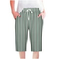 thumbnail image 1 of BLVB Casual Shorts for Women Knee Length Wide Leg Shorts Drawstring Elastic Waist Summer Gym Shorts with Pockets, 1 of 5